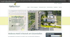 Desktop Screenshot of hotel-sportforum.com