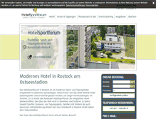 Tablet Screenshot of hotel-sportforum.com